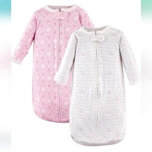 Cozy Pink and White Kids Sleep Sack Set